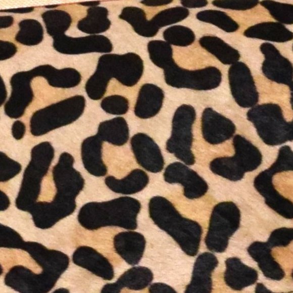 Like New! Leather and Calf Hair Animal Print Ted Baker Handbag - Picture 6 of 11